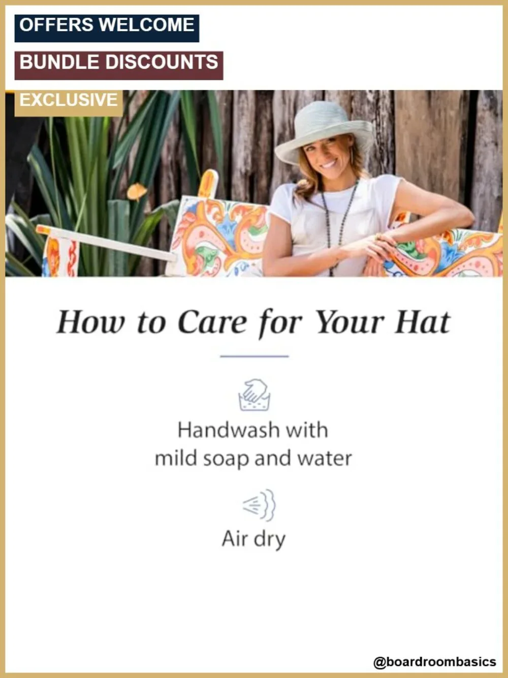 Wallaroo Sydney Women's Sun Hat UPF 30+ Wide Brim Packable Adjustable Travel